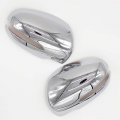 Triple Chrome Plates Full Mirror Covers 2pcs For 2015 And Up Suzuki Grand Vitara Silver Abs Plastic Overlays 