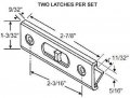 Tilt Window Latch White Spring Loaded For Single Or Double Hung Aluminum Vinyl Windows 1 Pair Left And Right Hand Package