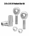 3 8 X 8-24 Heim Joints Rod End Kit Economy With Tube Adapters And Jam Nuts Panhard Bar 058 Bungs Joint Lh Rh