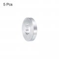 Uxcell 5pcs Aluminum Spacer 3 8 Bore X 1 Od 16 Length Screw Standoff Bushing Plain Finish Round Metal For Id Screws Bolts And