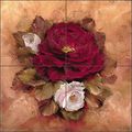 Ceramic Tile Mural Backsplash Floral Art Autumn Fire Square I By Carolyn Cook Kitchen Bathroom Shower 12 X 6 Tiles 