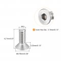 Uxcell 10-24x1 2 Flat Countersunk Head Socket Cap Screws 10pcs 304 Stainless Steel Hex Full Thread Bolts