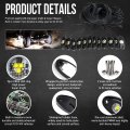 Opp Ulite White Led Rock Lights Kit 12 Pods Underglow For Jeep Offroad Truck Car Atv Suv Boat Motorcycle Vehicle Under Body
