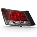 Driver Side Red Lens Oe-style Left Tail Light Housing Lamp Assembly Replacement For 2008-2012 Honda Accord Sedan 