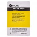 Niche Brake Pad Set For Honda Cbr600rr Cbr900rr Kawasaki Ninja Zx6r Harley-davidson Fat Boy Front Organic 2 Pack