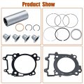Gxywady 99mm Cylinder Piston Gasket Top End Rebuild Kit Replacement For Polaris Ranger 570 2014-2019