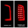 Acanii For 2002-2005 Dodge Ram 1500 03-06 2500 3500 Black Housing Smoked Lens Led Bar Tail Lights Brake Lamps Assembly