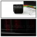 Acanii For 2002-2005 Dodge Ram 1500 03-06 2500 3500 Black Housing Smoked Lens Led Bar Tail Lights Brake Lamps Assembly