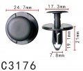 Autobahn88 Expanding Rivet Clip Compatible With Bmw Oem 07147281961 Pack Of 20