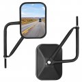 Doors Off Mirrors Right For Jeep Wrangler Cj Tj Jk Jl Jt Rectangular Sides Off-road Mirror Quicker Install Door Hinge Mirror 