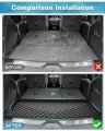 Mixsuper Custom Fit Cargo Liner For 2021-2023 2024 Chevrolet Tahoe Gmc Yukon All Weather Rear Mat Trunk Behind The 3rd Row