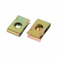 Uxcell 20pcs M4 St4 0 Thread Size 65mn Steel Zinc Plated Extruded U Nut Brass Tone