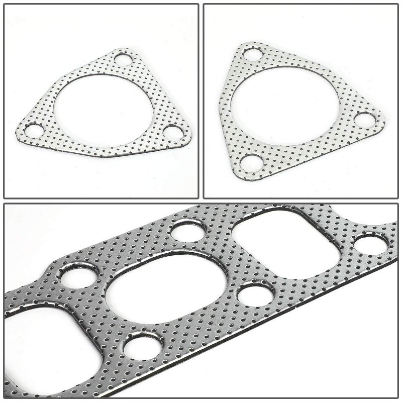 Dna Motoring Gktset-350z-g35 Aluminum Exhaust Manifold Header Gasket Set Replacement