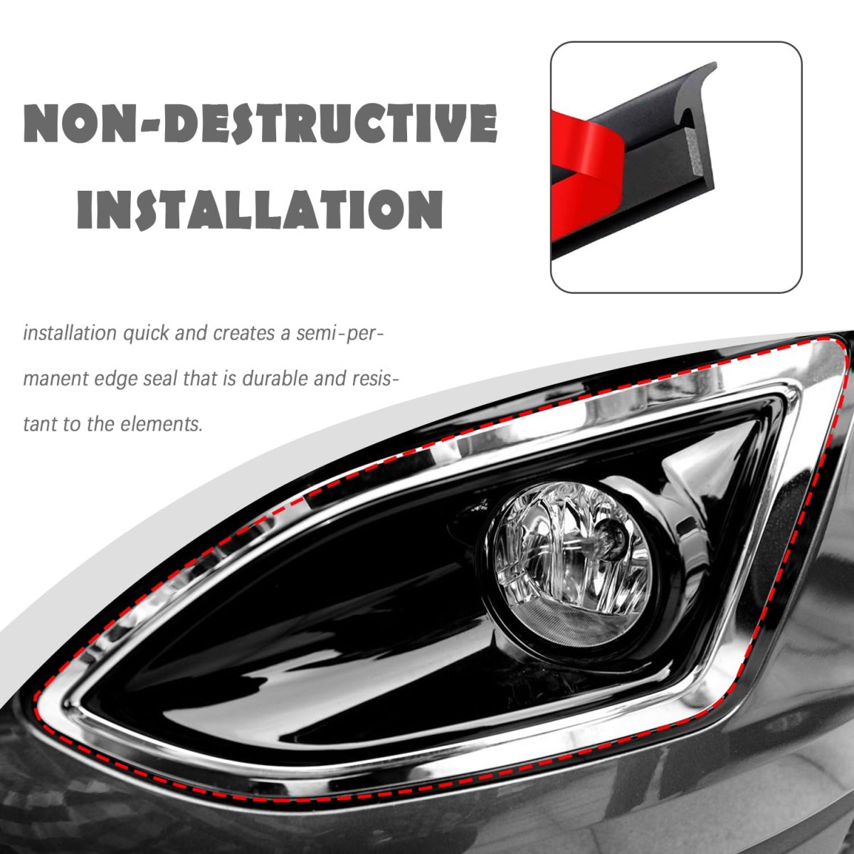 T Type Car Weather Stripping 16 4 Ft Rubber Seal Strip For Headlights Wheel Eyebrow Bumper And Trunk Gaps Universal Automotive