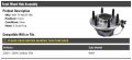 Front Wheel Bearing Hub Assembly 6-lugs Compatible With 2004-2009 Cadillac Srx Rwd With 6-lug