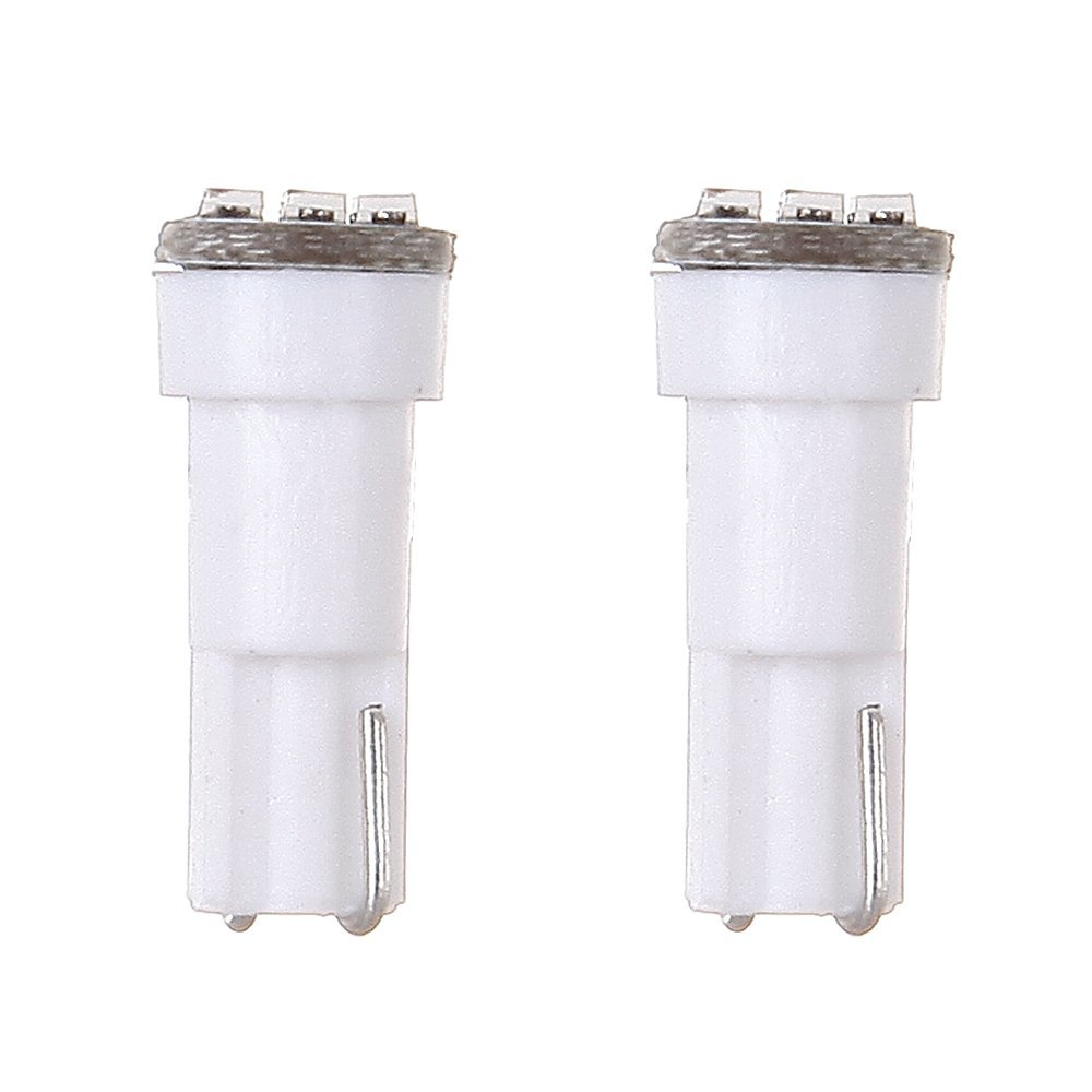 10pack White T5 74 Led Light Bulb Bulbs Bright Instrument Panel Gauge Cluster Dashboard With Twist Lock Socket Instrument