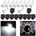 10pack White T5 74 Led Light Bulb Bulbs Bright Instrument Panel Gauge Cluster Dashboard With Twist Lock Socket Instrument