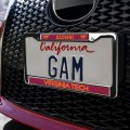 Virginia Tech Alumni Logo Full Size Standard License Plate Metal Frame
