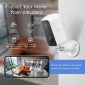 Feit Electric Smart Security Camera 2 4ghz Wifi Home With Motion Detection Night Vision 2-way Audio 1080p Hd Battery Powered