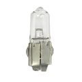Aircraft Navigation Bulb 1965 Quartz Halogen 28v 25w 15 Mscp Nickel Plated Brass Double Slide Base 1 In Diameter 