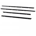 4pcs Weatherstrip Window Moulding Seal Replacement For Honda Civic 2012 2013 2014 2015 Car Outside Door Trim Belt Black 