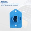 Acropix Blower Motor Resistor Replacement Fit For Hyundai Elantra Pack Of 1 Black Silver Tone Blue