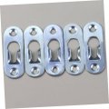 Healeved 40 Pcs Mending Joining Plates Repair Metal Plate Sma Connectors Flat Straight Brackets