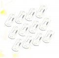 Healeved 40 Pcs Mending Joining Plates Repair Metal Plate Sma Connectors Flat Straight Brackets