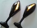 Hk Moto- Blue Led Mirror For Yamaha Fzr Yzf Fz1 Fazer Fjr1300 Ninja Zx10r Zx-12r Er-6f