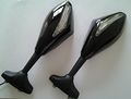 Hk Moto- Blue Led Mirror For Yamaha Fzr Yzf Fz1 Fazer Fjr1300 Ninja Zx10r Zx-12r Er-6f