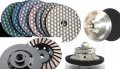 Roundover Bullnose 1 2 Diamond Brazed Router Bit Profiler 4 Dry Polishing Pad2 Pieces Glaze Buff Included 1 Turbo Grinding Cup 