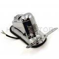 Httmt- Rear Chrome Abs Plastic Skull Turn Signal Brake Tail Light Compatible With Chopper Flstn Deluxe P N Rs058