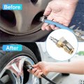 Uxcell 3 Pcs Automobile Tire Chuck Lock On Inflator For Gauge Air Compressor Copper Tone