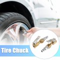 Uxcell 3 Pcs Automobile Tire Chuck Lock On Inflator For Gauge Air Compressor Copper Tone