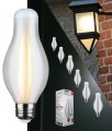 Satco 7w Led H19 Light Bulb 5000k Natural 800 Lumens Satin Spun Finish E26 Medium Base Dimmable 270 Degree Beam Enclosed