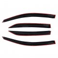 Outside 4 Pieces Black Window Visors Shade Sun Rain Wind Guards Cover Acrylic Replacement For 2009-2013 Toyota Corolla