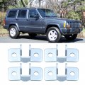 4-pack Front Or Rear Door Check Bracket Pin Repair Replacement For 1984-2001 Cherokee Xj 55012900ab 55002361