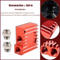Transmission Cooler Thermostatic Bypass Upgrade For 2013 2018 Dodge Ram 6 7l Cummins Diesel 68rfe Billet 6061 Aluminum Red