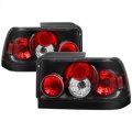 Spyder Auto Euro Style Tail Lights Black Clear 