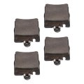Rear D873 Semi-metal 4pcs W Hardware Disc Brake Pad Set 