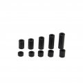 100pcs M3 Abs Round Plastic Spacer Standoff Not Threaded For Screw Assortment Kit Set 3mm 4mm 5mm 6mm 8mm 10mm 12mm 15mm 18mm