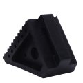 Heavy Duty Rubber Wheel Chock Weather Proof Anti Slip Portable Tire Block For Car Travel Atv