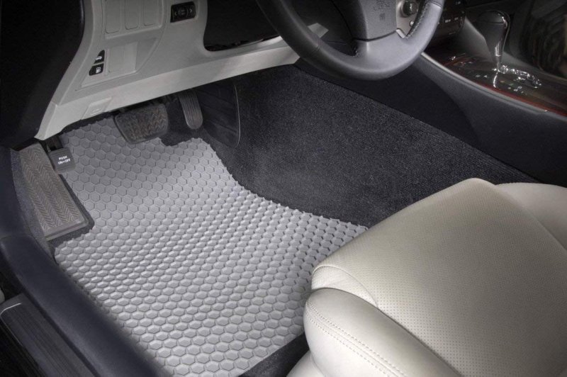 Intro-tech Cv-345f-rt-g Hexomat Front Row 2 Pc Custom Fit Auto Floor Mats For Select Chevrolet Tahoe Models Rubber-like