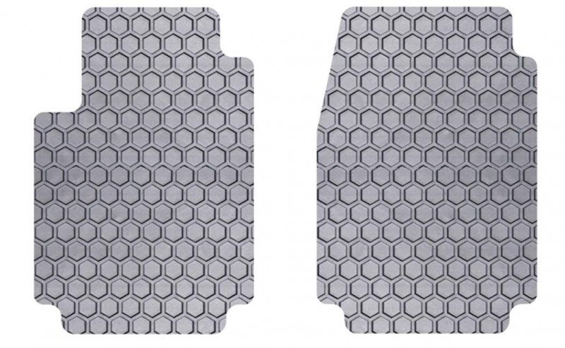 Intro-tech Cv-345f-rt-g Hexomat Front Row 2 Pc Custom Fit Auto Floor Mats For Select Chevrolet Tahoe Models Rubber-like
