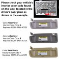 Iamauto 70301 Right Passenger Side Clear Gray Light Sun Visor For Honda Civic 2006 2007 2008 Right Passenger 