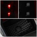 Auto Dynasty Pair Of Black Housing Smoke Lens Full Led Tail Lights Lamps Compatible With Toyota Tacoma 05-15