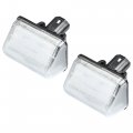 1 Pair Led License Plate Light Car Number Lamp Replacement White For Mazda Cx-5 2012-2015 Cx-7 2007-2012 