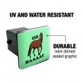 Oh Haaaay Horse Funny Humor Tow Trailer Hitch Cover Plug Insert For 2 Receivers Black Abs Plastic With Uv Resistant Resin Top 3