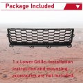 Hecasa Grille Cover Compatible With 2015-2018 Jeep Renegade Front Lower Bumper Guard Grill New Black Assembly