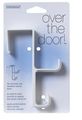 Interdesign 16101 White Plastic Double Over The Door Hook 